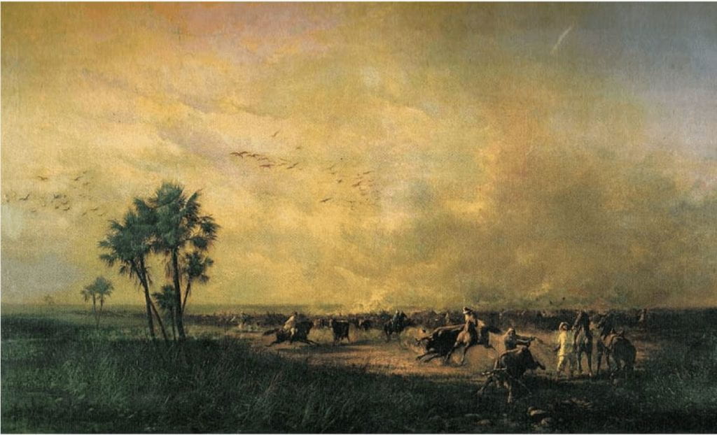 Photo of the Venezuela plains landscape painting 
